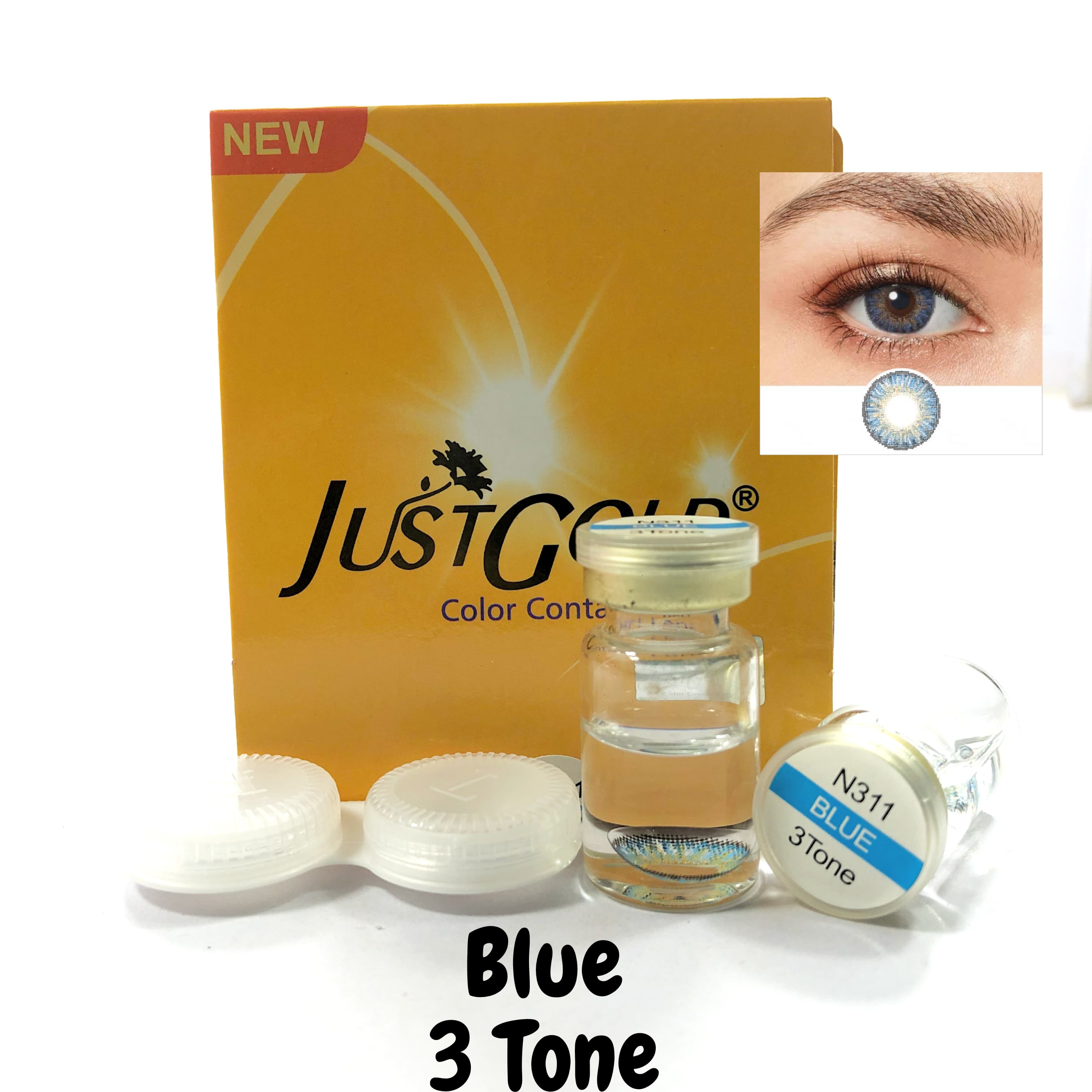 Just Gold Lens Blue 3 Tone N311