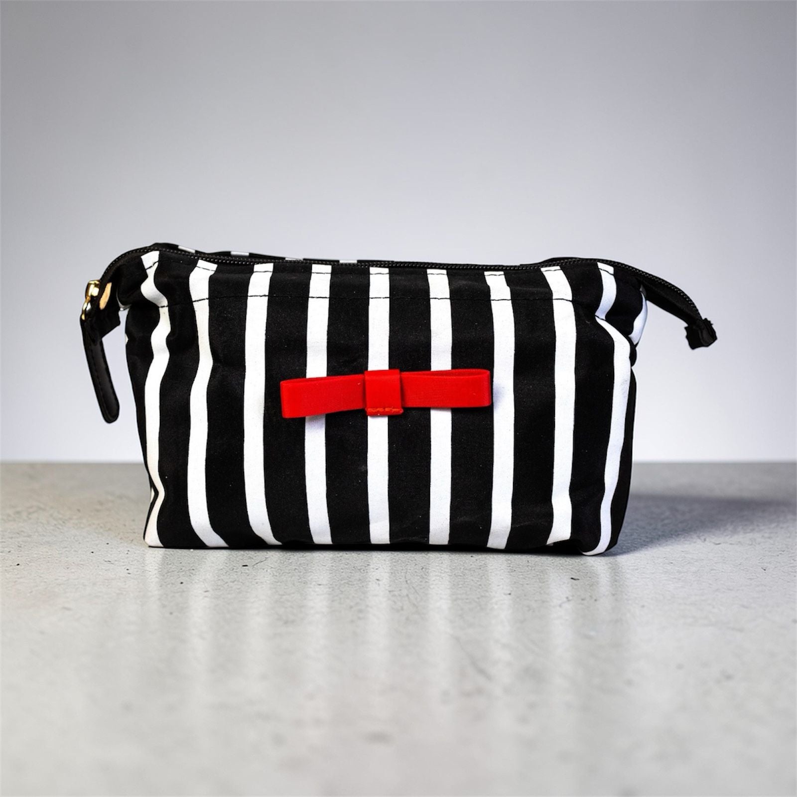 Cosmetic Black And White Pouch