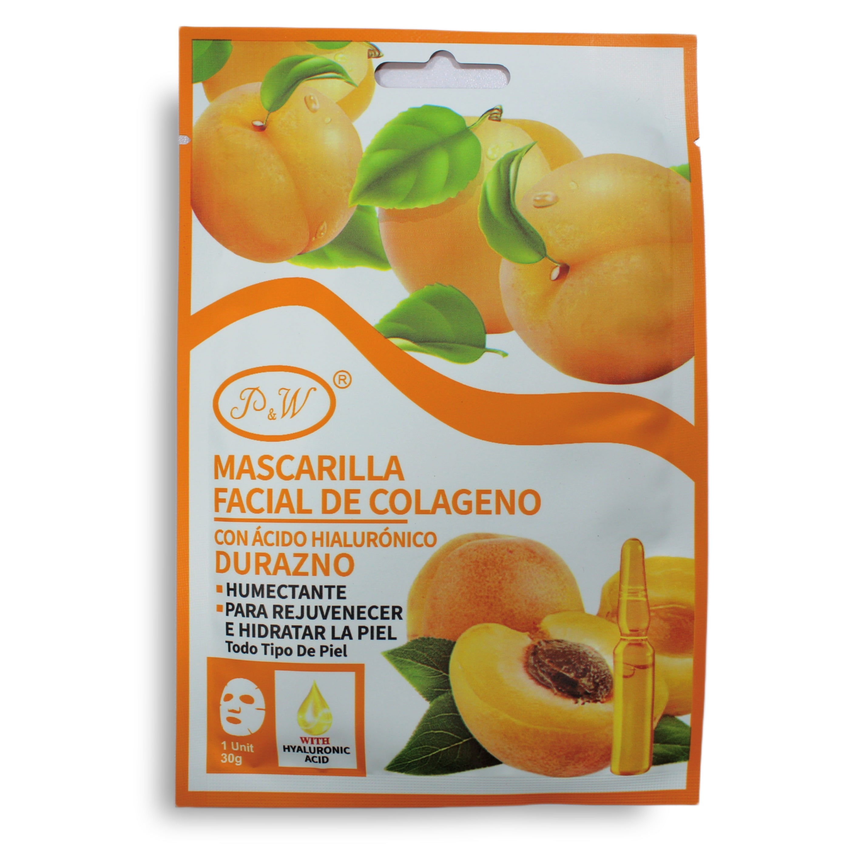 FACE MASK PEACH PW 10 PCS PACK