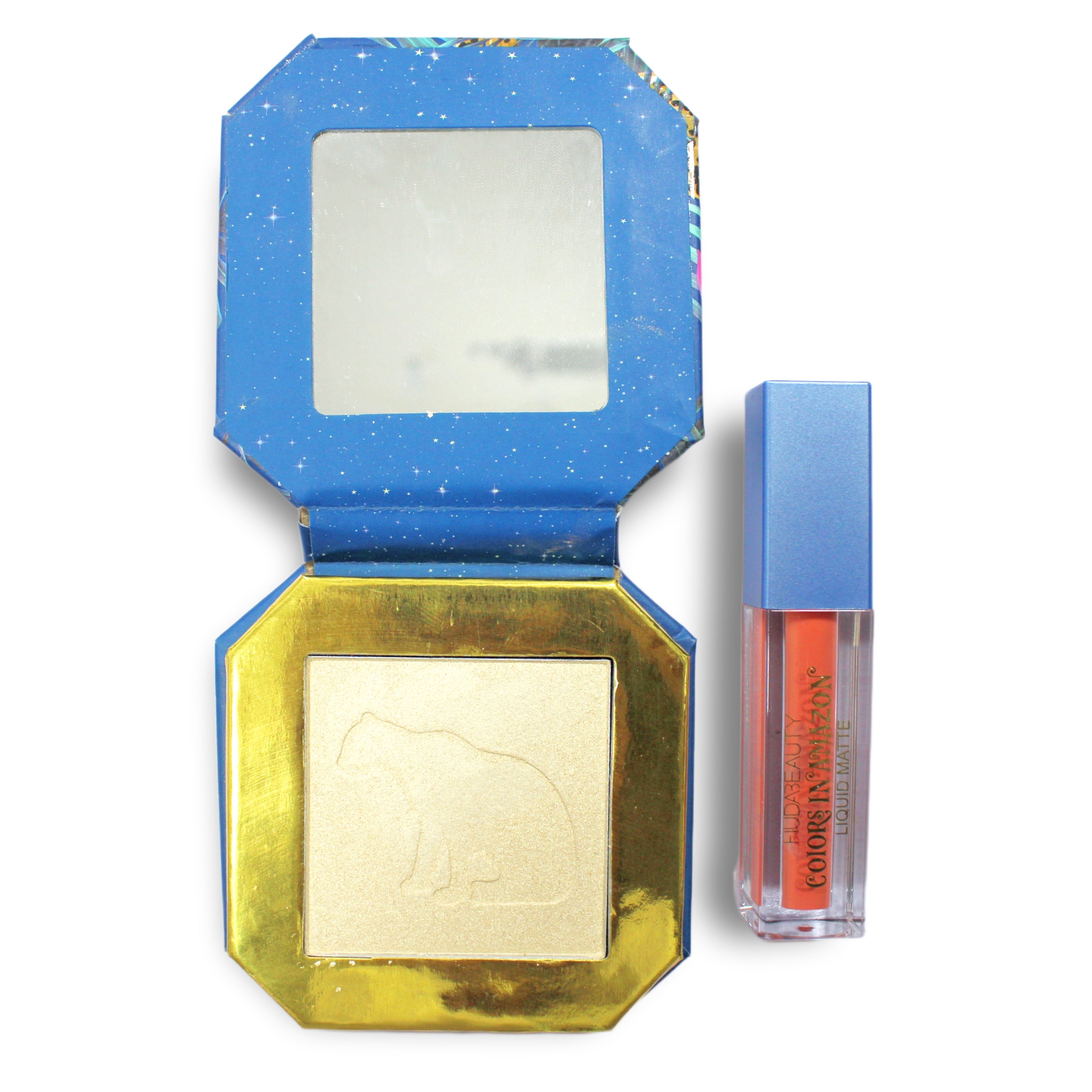 HIGHLIGHTER PALETTE AND GLOSS BY HUDA BEAUTY