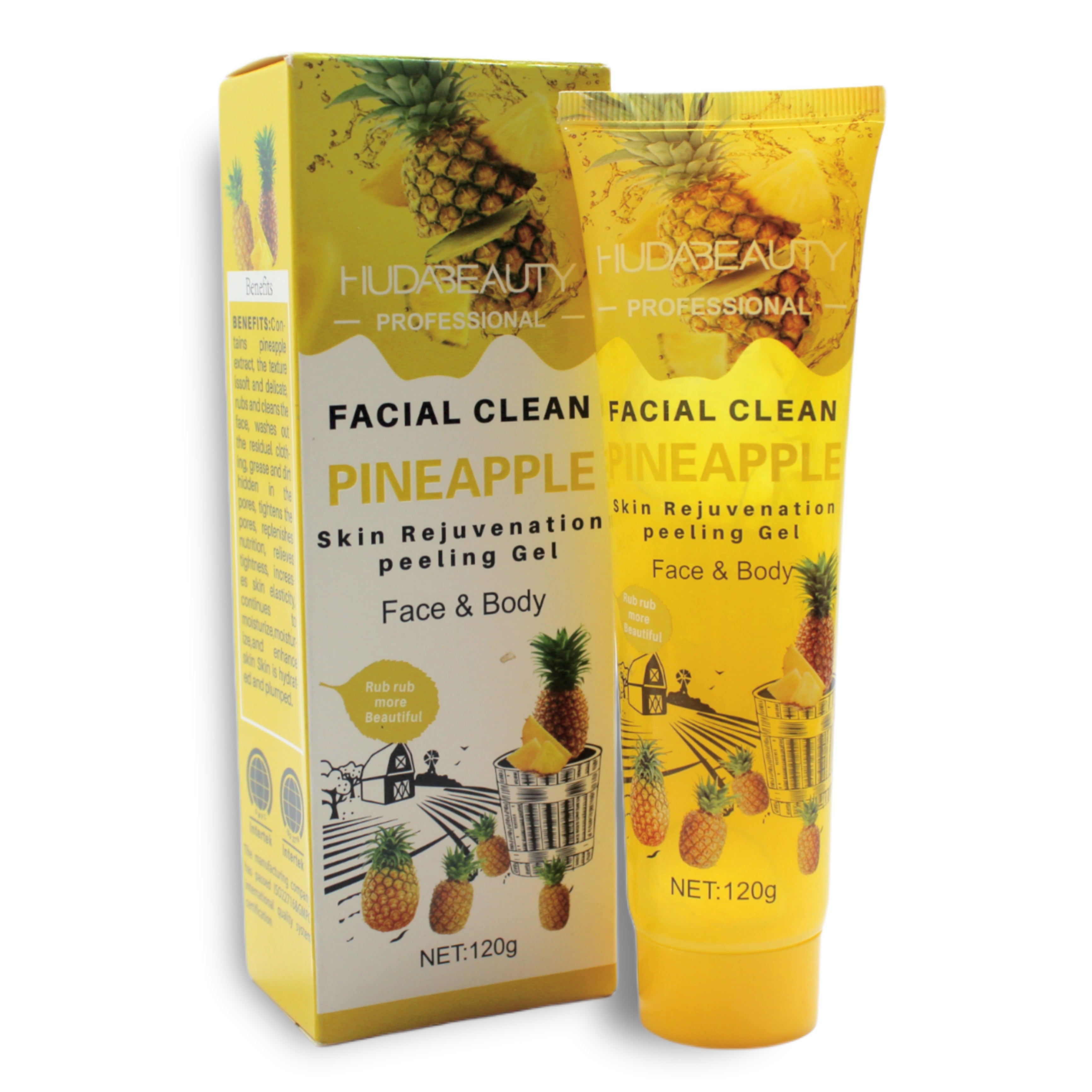 FACIAL CLEANSER PEELING GEL FACE AND BODY PINEAPPLE