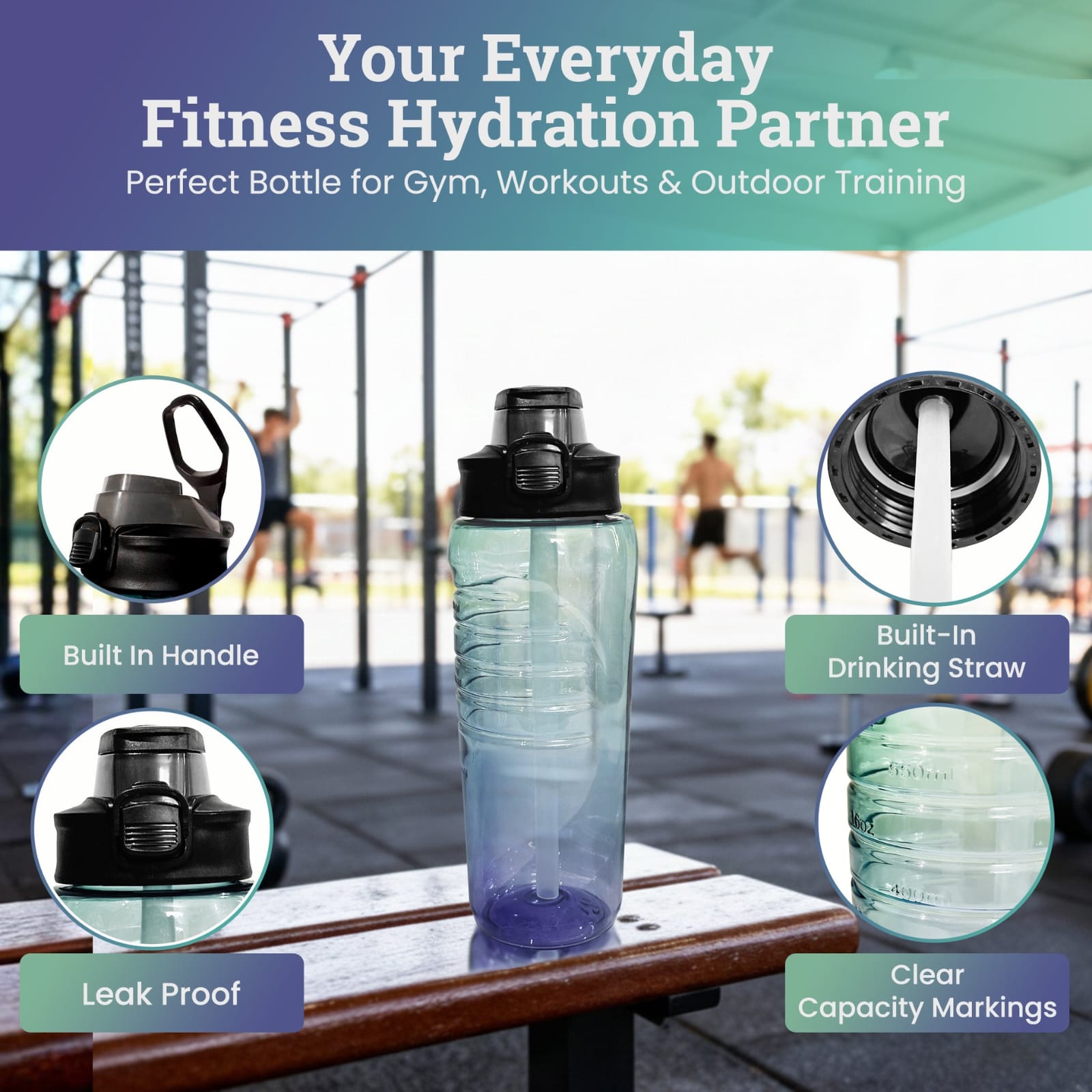 Fusion sports bottle 24oz/0,7L