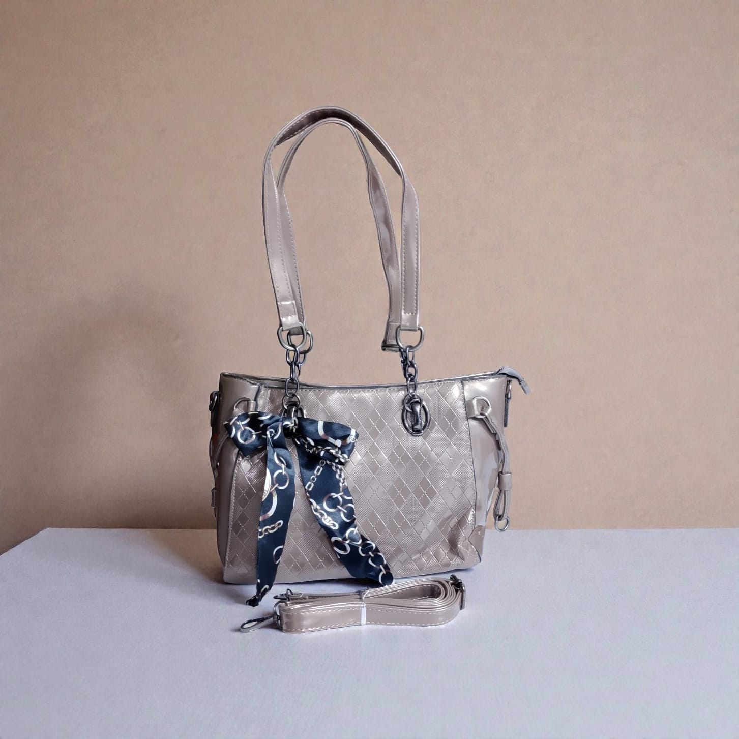 Shine Leather Hand Bag