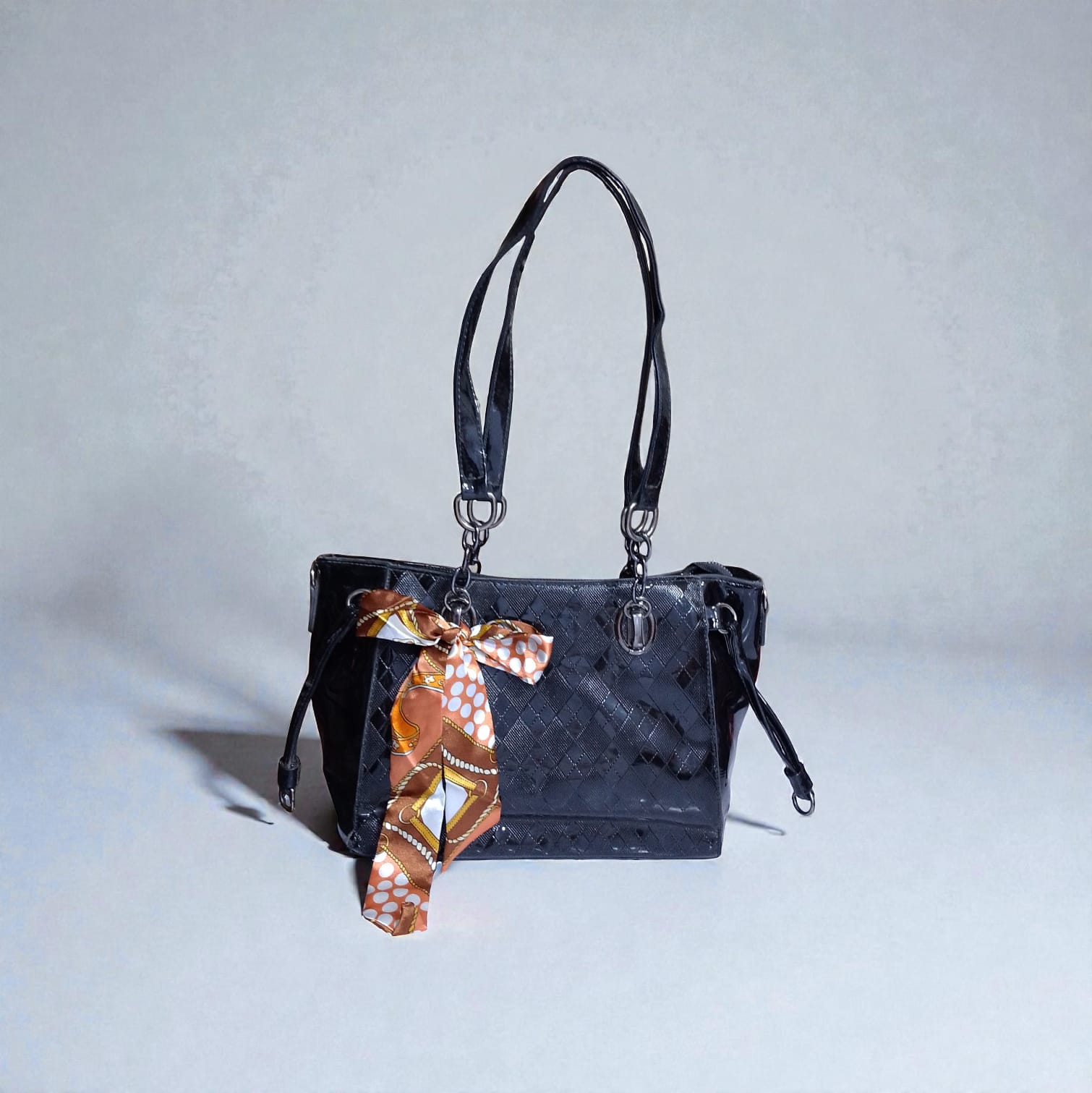 Shine Leather Hand Bag