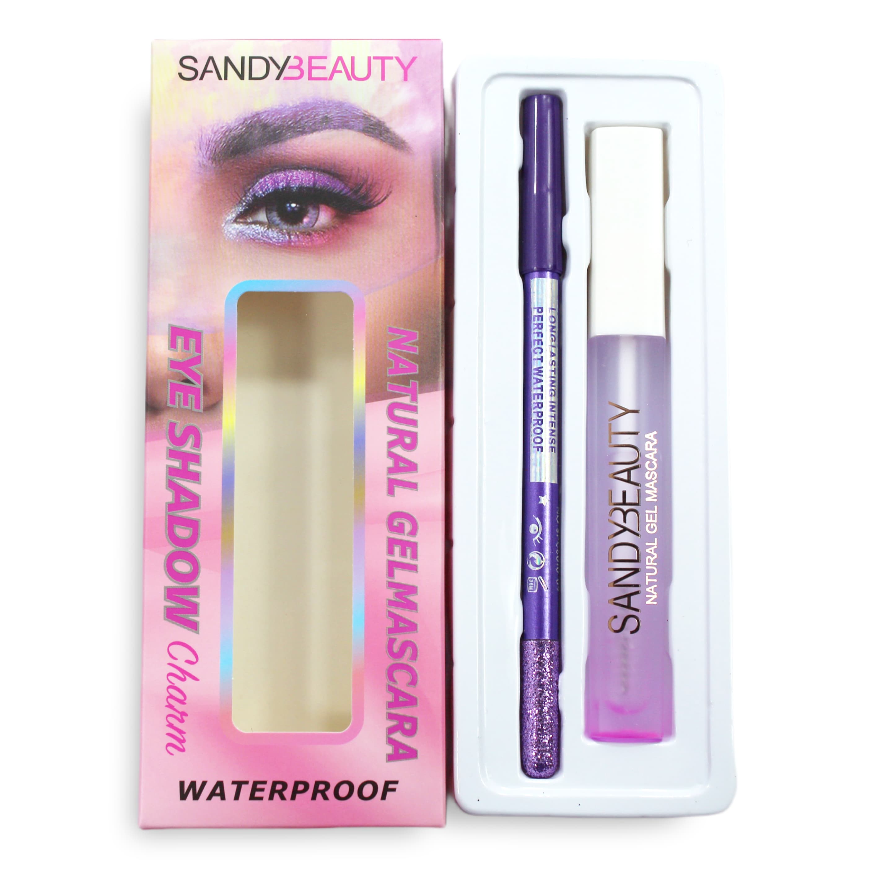MASCARA EYE SHADOW SANDY BEAUTY NATURAL WATERPROOF