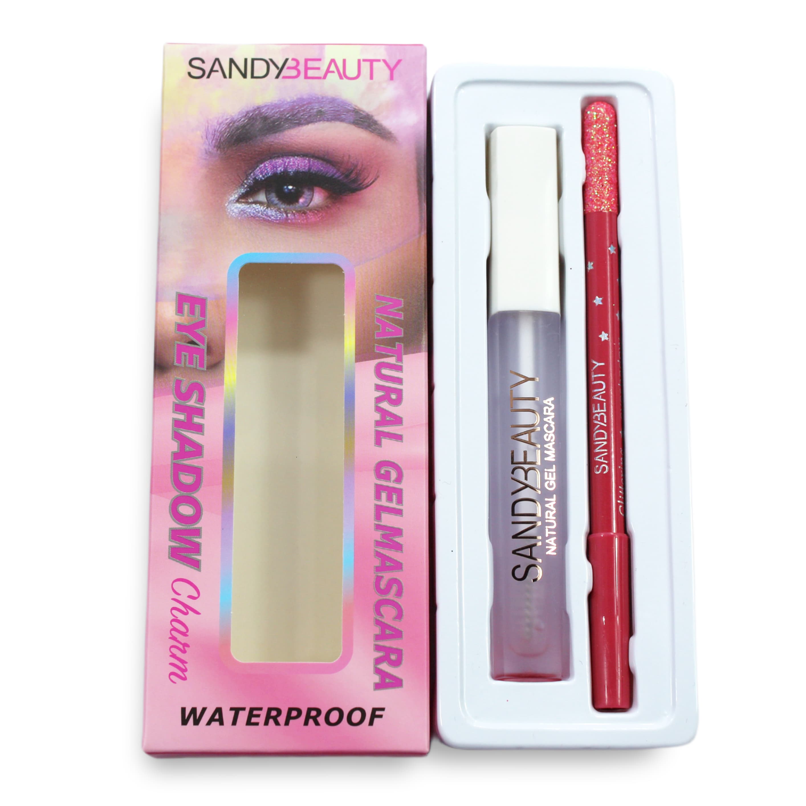 MASCARA EYE SHADOW SANDY BEAUTY NATURAL WATERPROOF