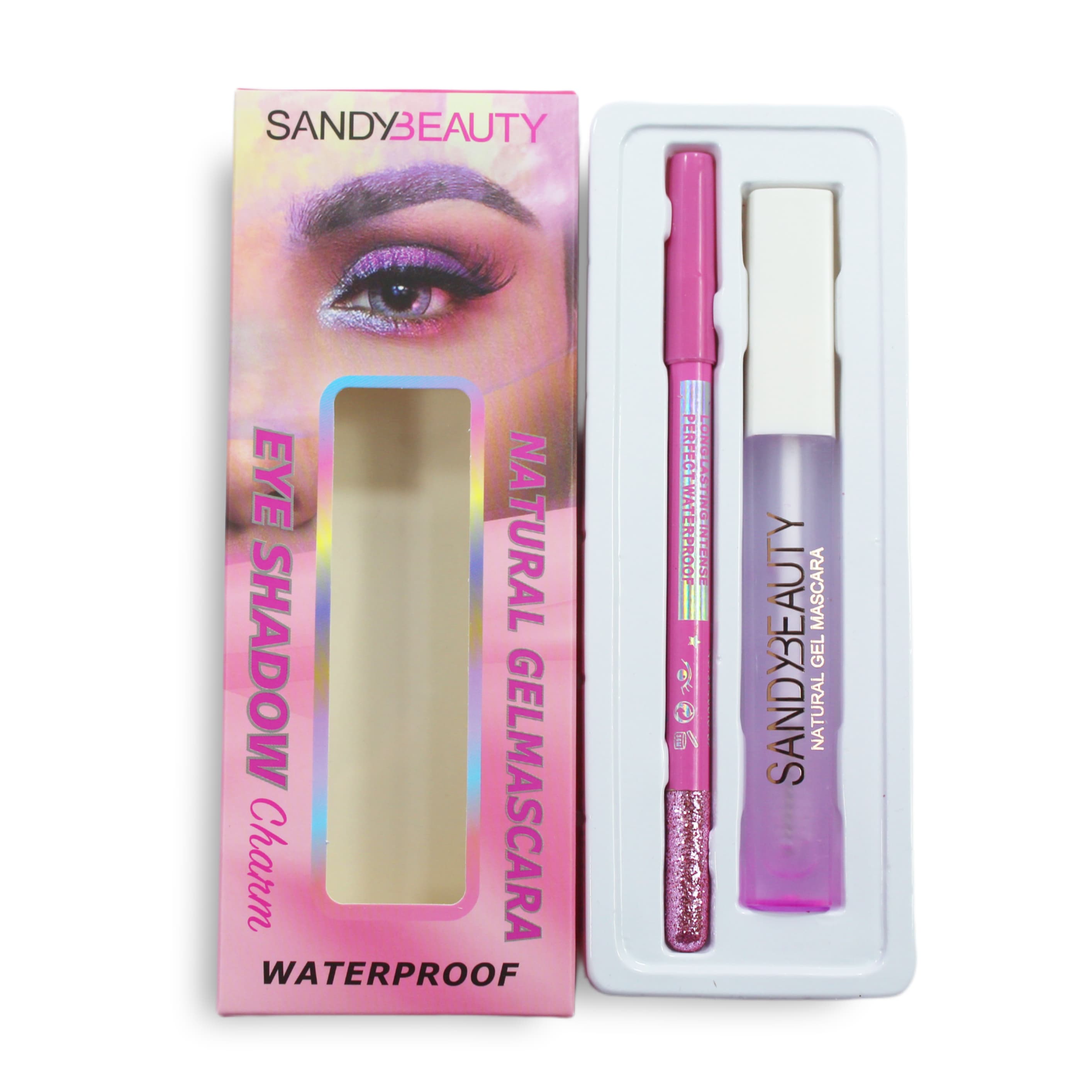 MASCARA EYE SHADOW SANDY BEAUTY NATURAL WATERPROOF