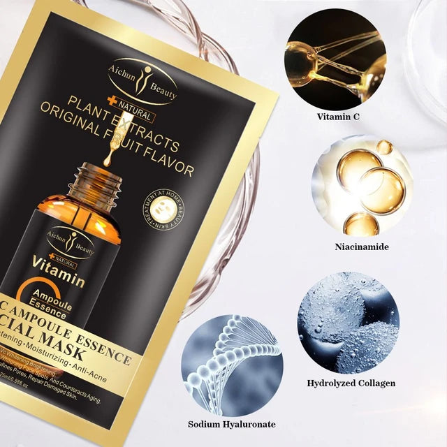 FACIAL MASK VITAMIN C AMPOULE ESSENCE