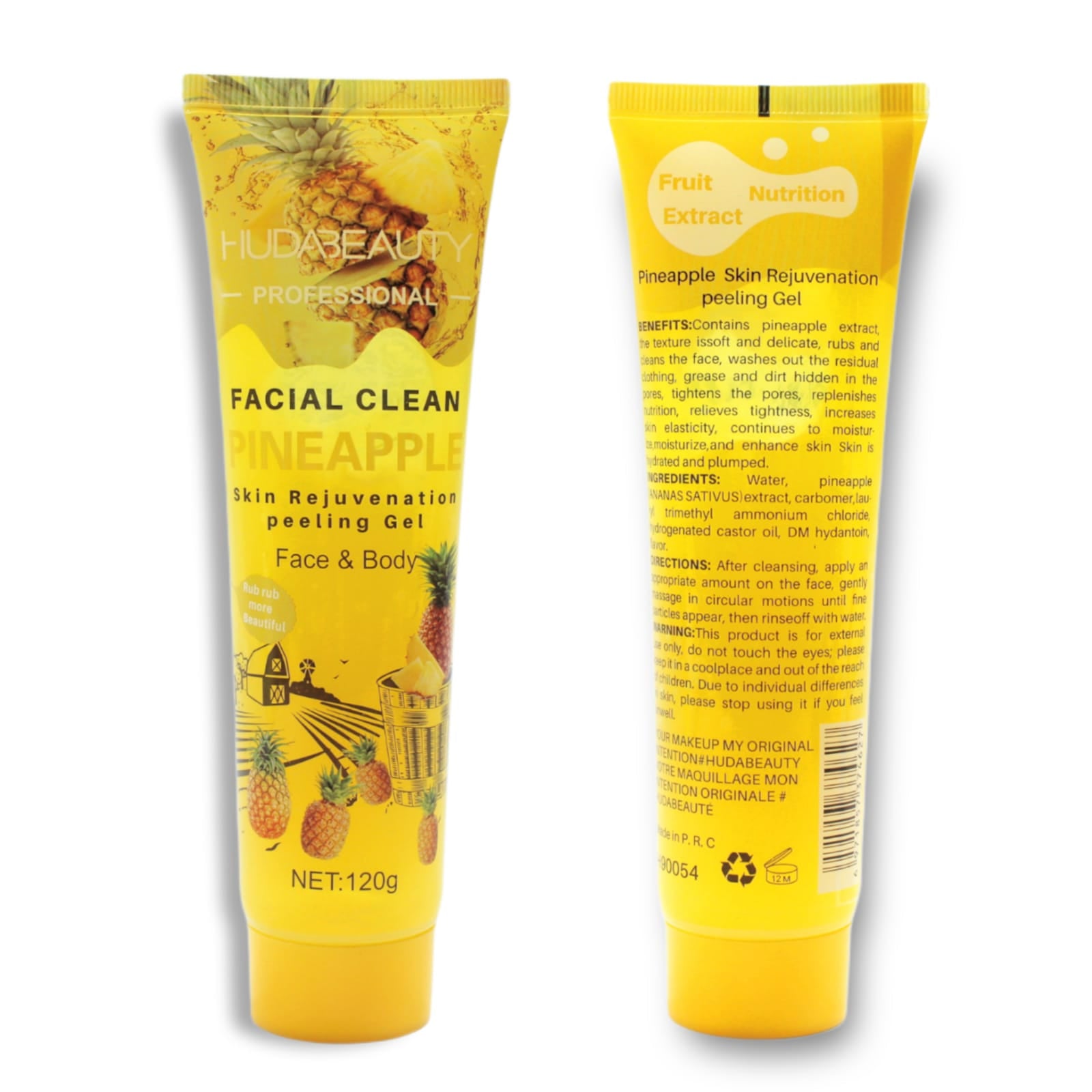 FACIAL CLEANSER PEELING GEL FACE AND BODY PINEAPPLE