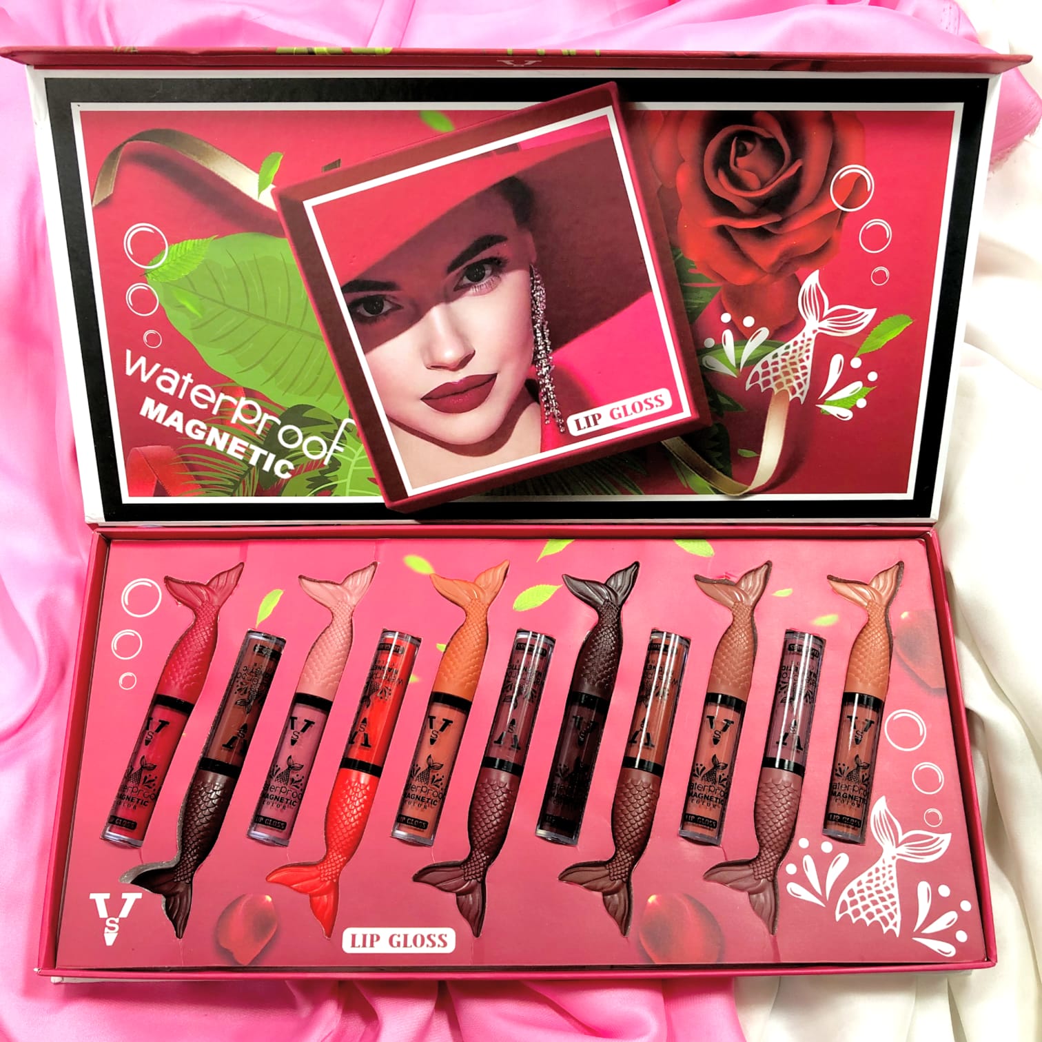 LIP GLOSS WATERPROOF MAGNETIC MATTE KIT