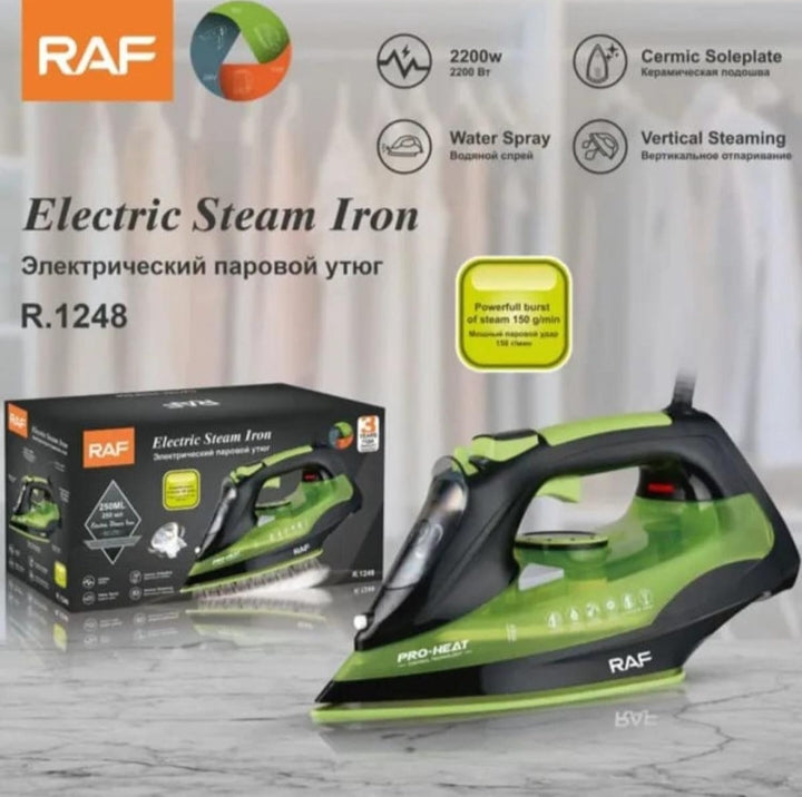 ELECTRIC STEAM IRON RAF PRO HEAT