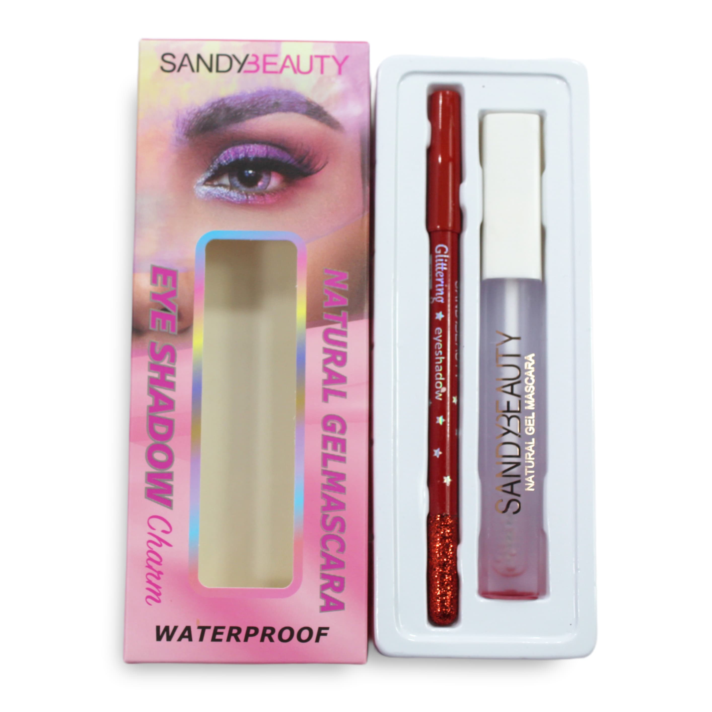 MASCARA EYE SHADOW SANDY BEAUTY NATURAL WATERPROOF