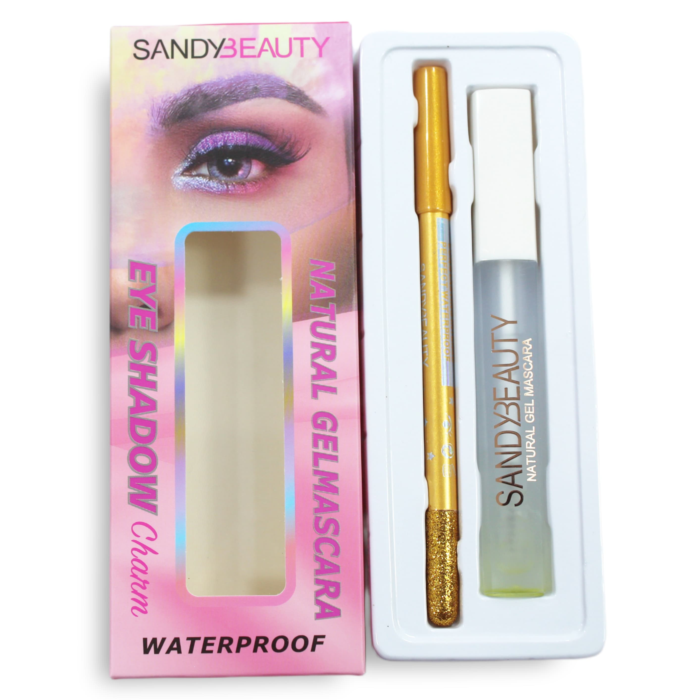 MASCARA EYE SHADOW SANDY BEAUTY NATURAL WATERPROOF