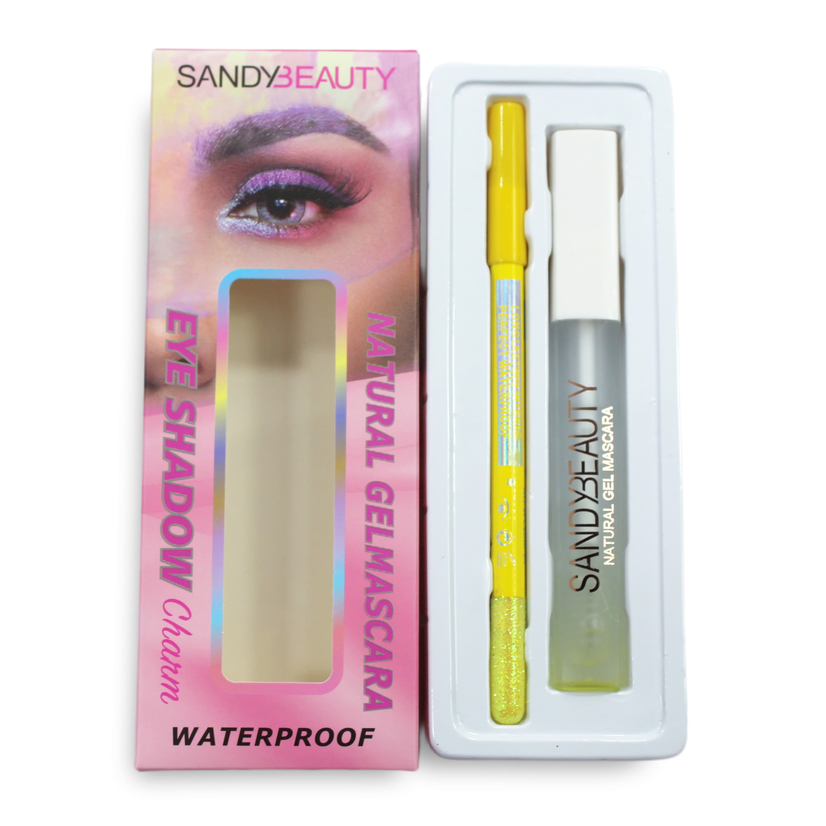MASCARA EYE SHADOW SANDY BEAUTY NATURAL WATERPROOF