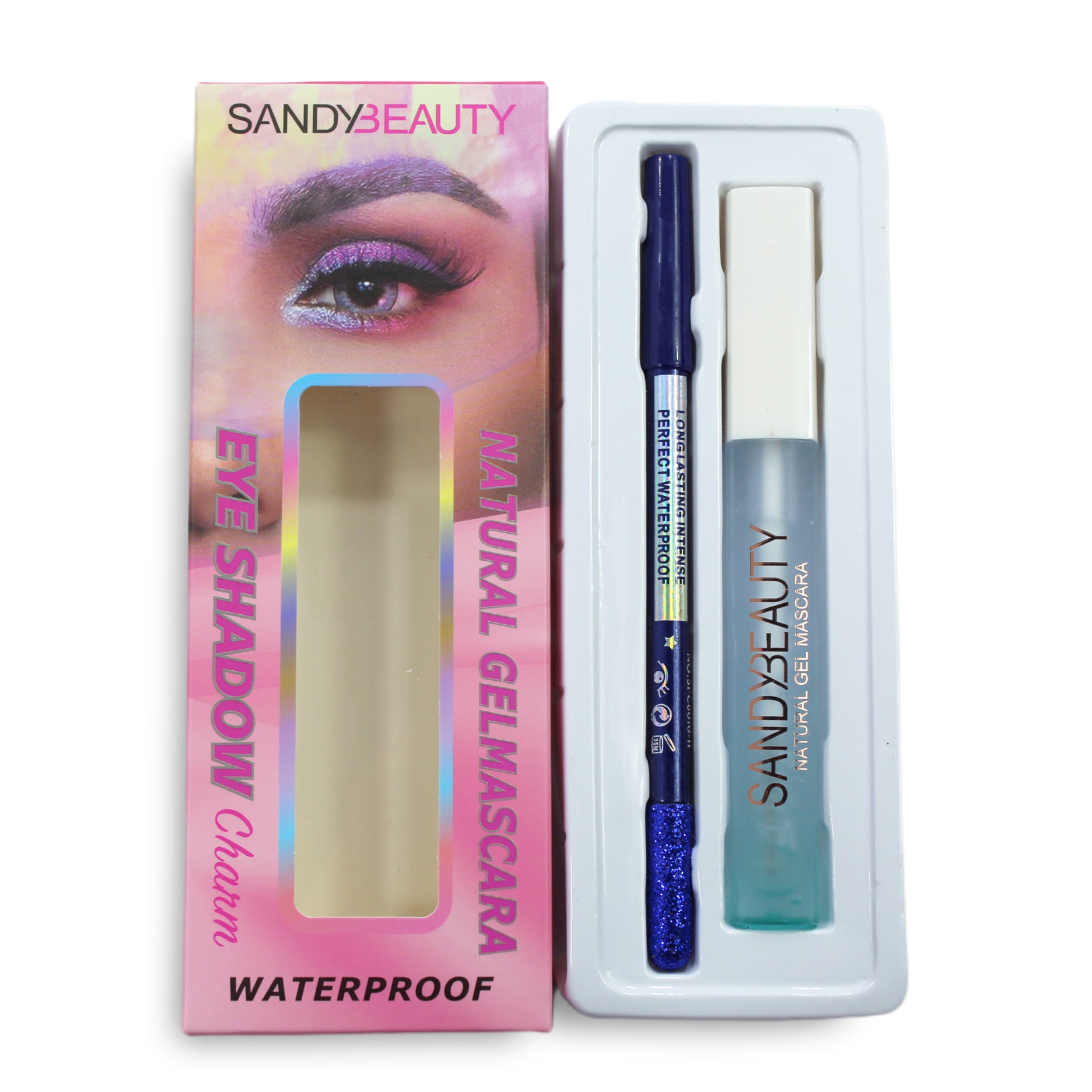 MASCARA EYE SHADOW SANDY BEAUTY NATURAL WATERPROOF