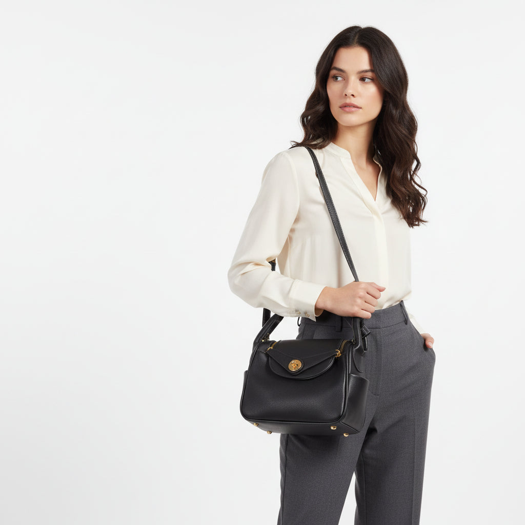 Leather Hand Bag B04