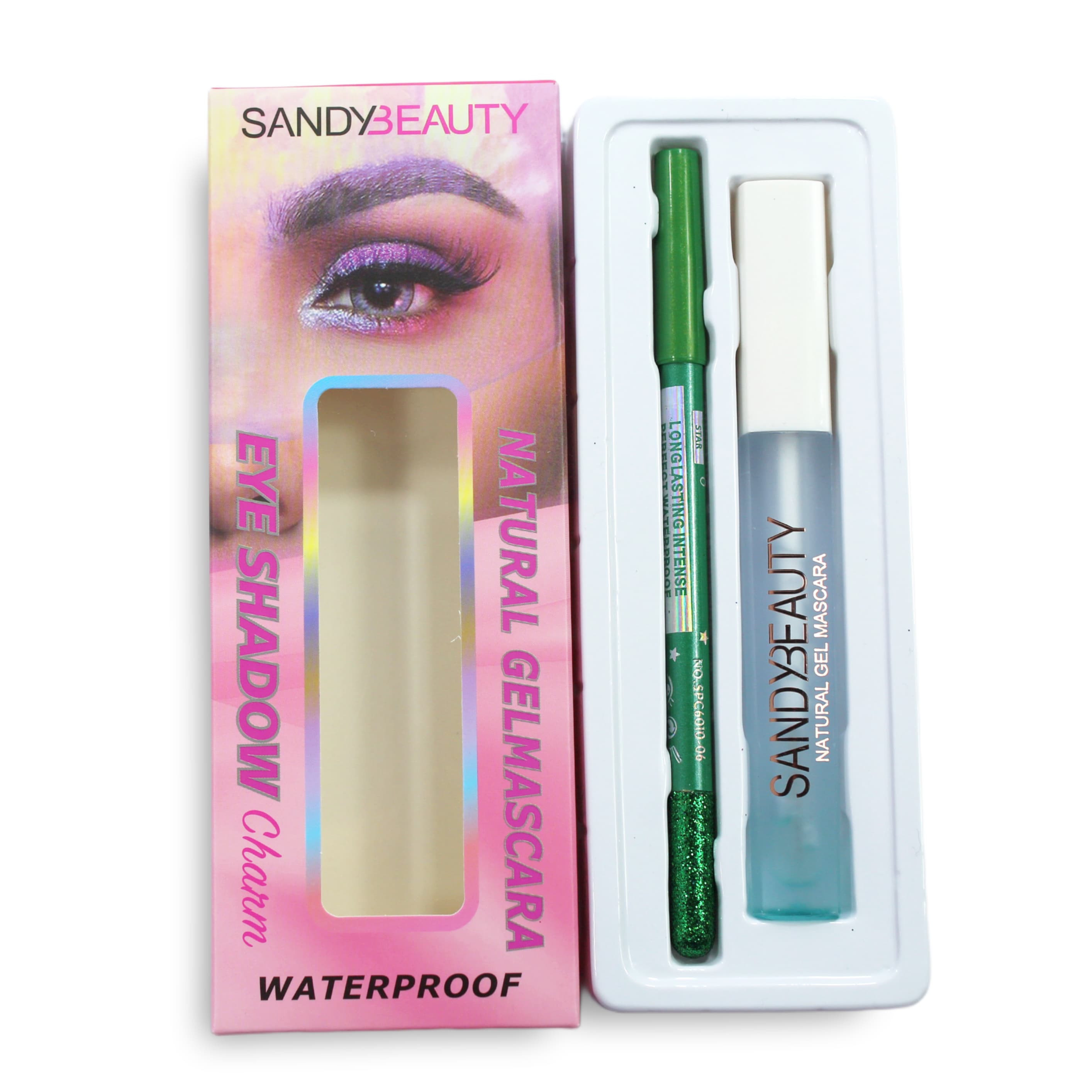 MASCARA EYE SHADOW SANDY BEAUTY NATURAL WATERPROOF