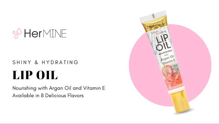 LIP OIL ARGAN OIL VITAMIN E LEMON HERMINE