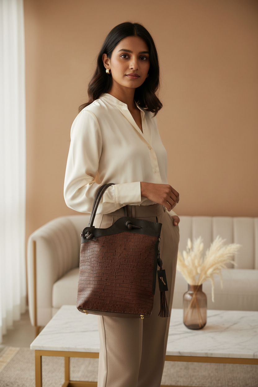 Leather Hand Bag B91