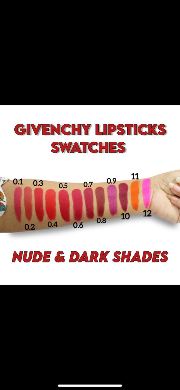 Givenchy Lipstick Swatches