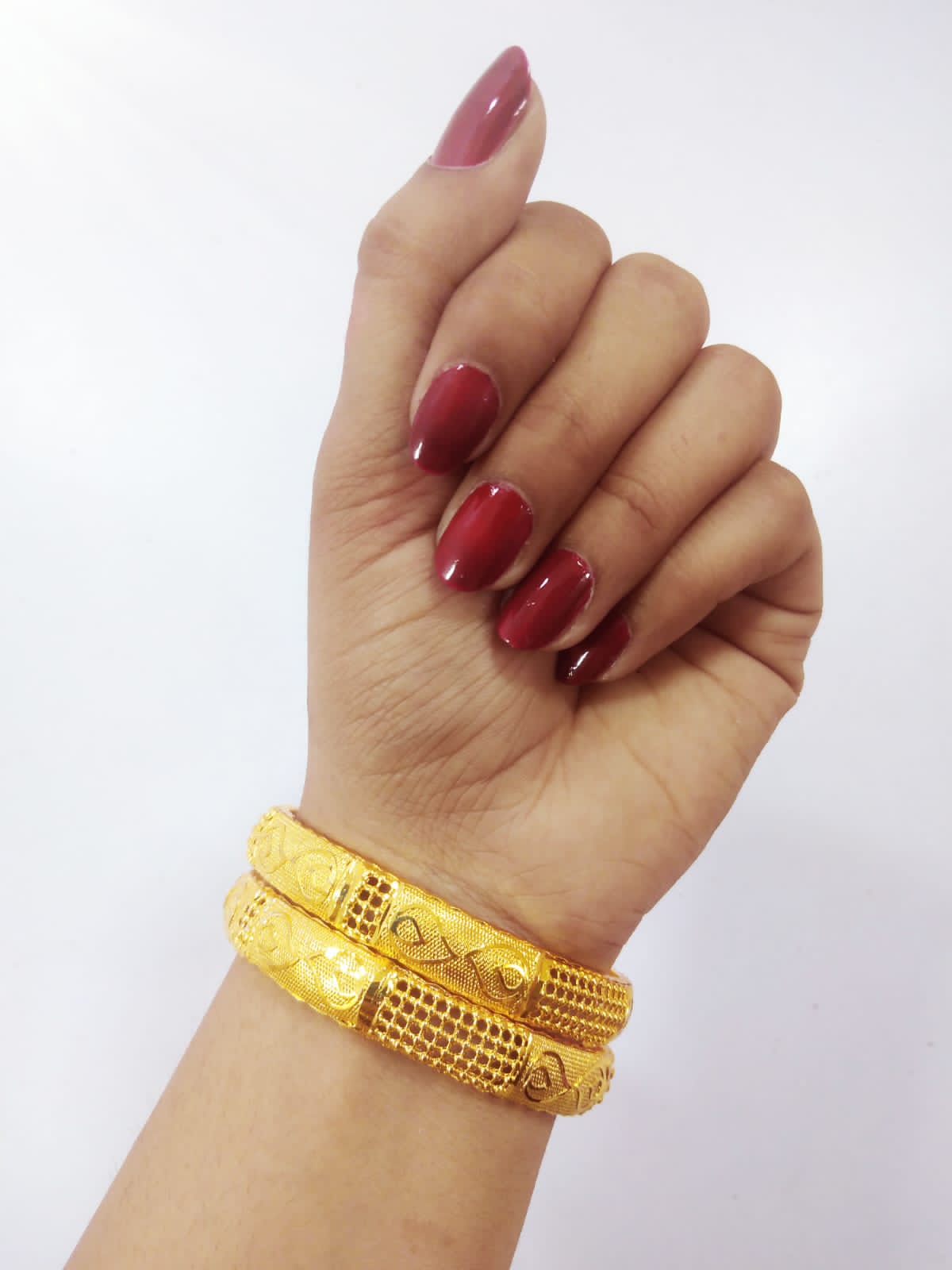 BANGLES GOLD SET 2 PCS