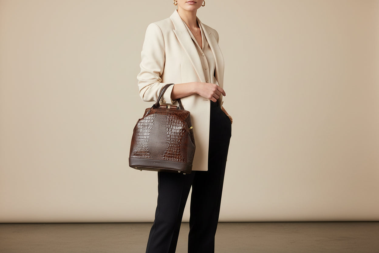 Leather Hand Bag B112