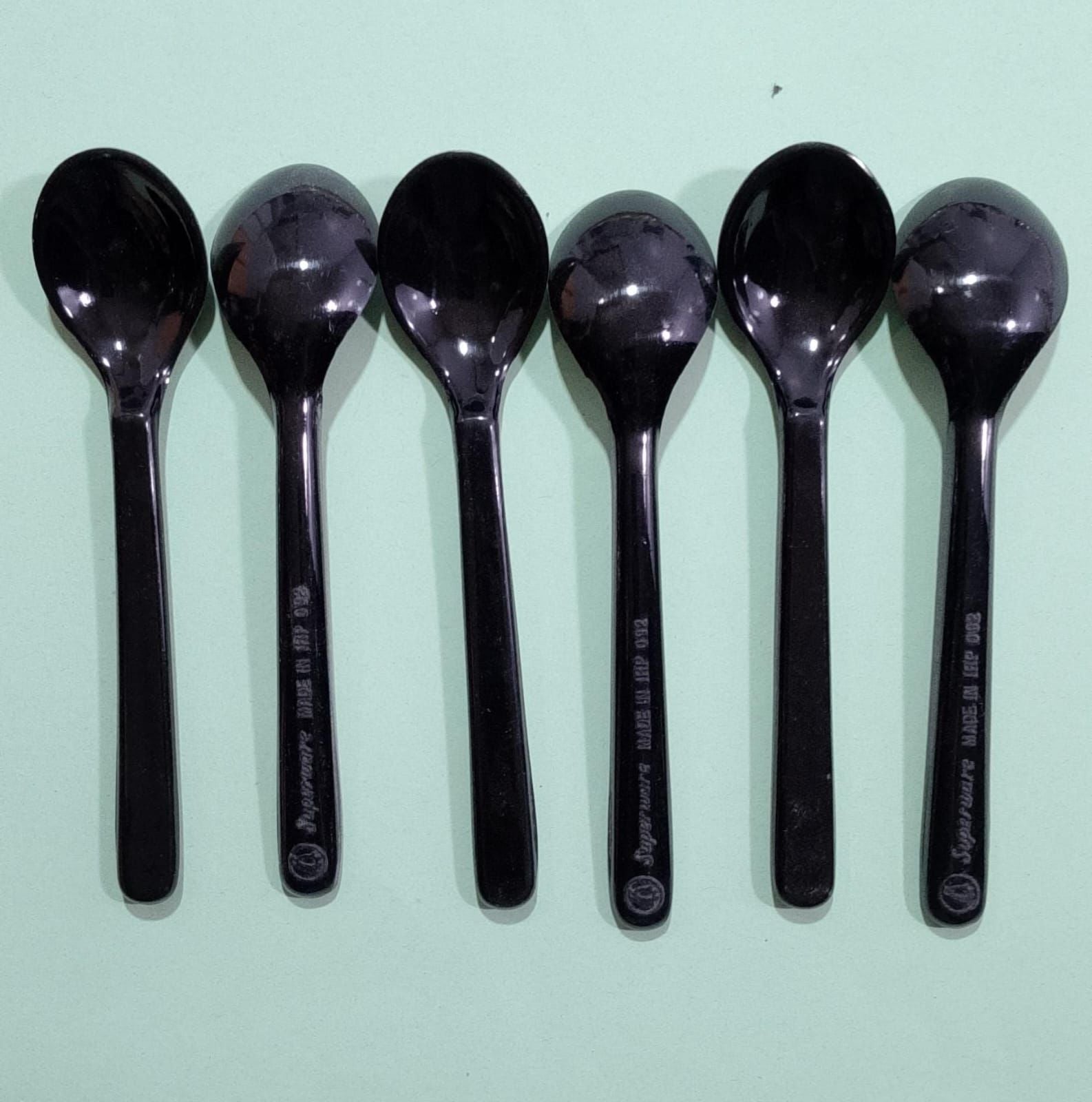 Melamine Short Ice Cream Spoon 6pcs