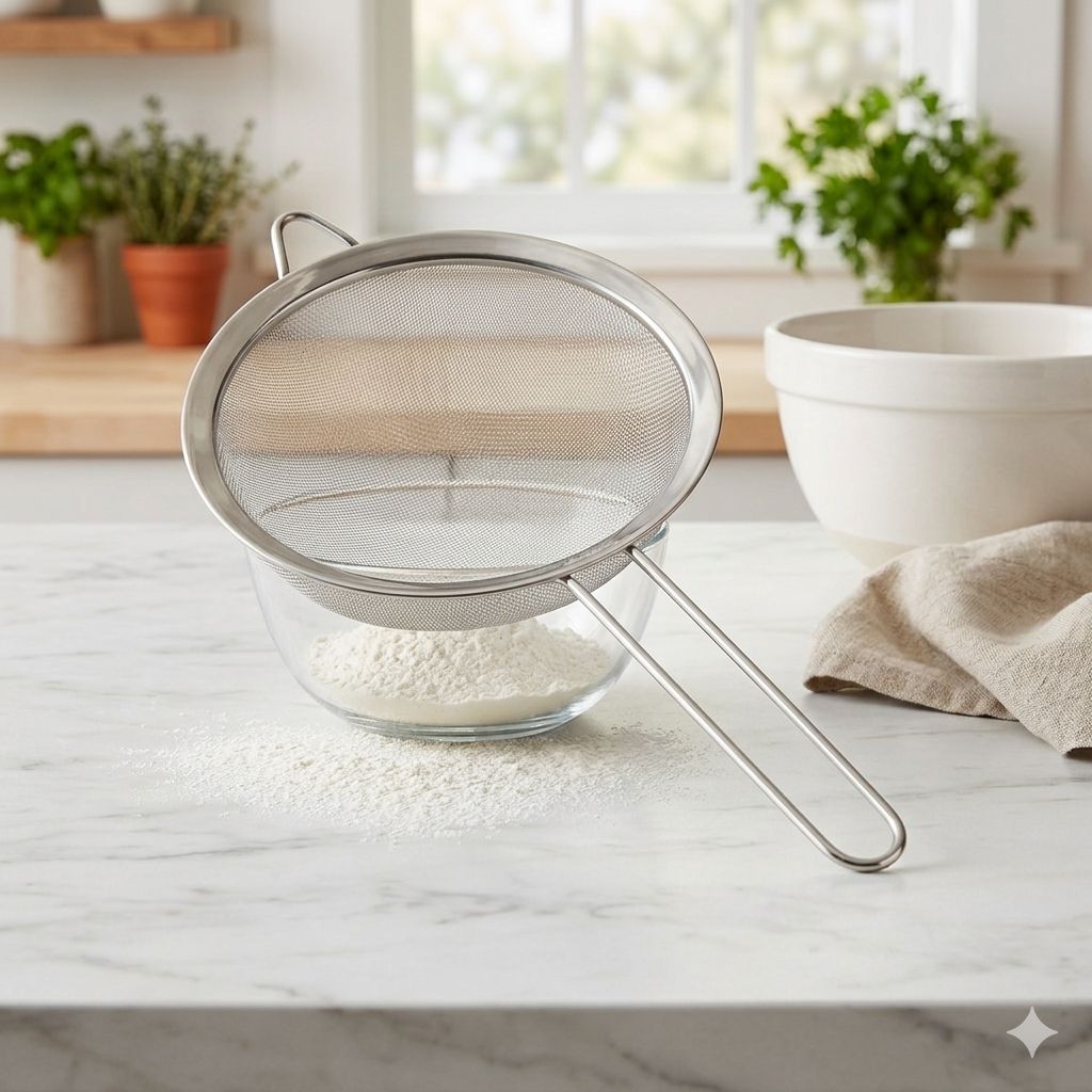 6 Inches Stainless Steel Strainer