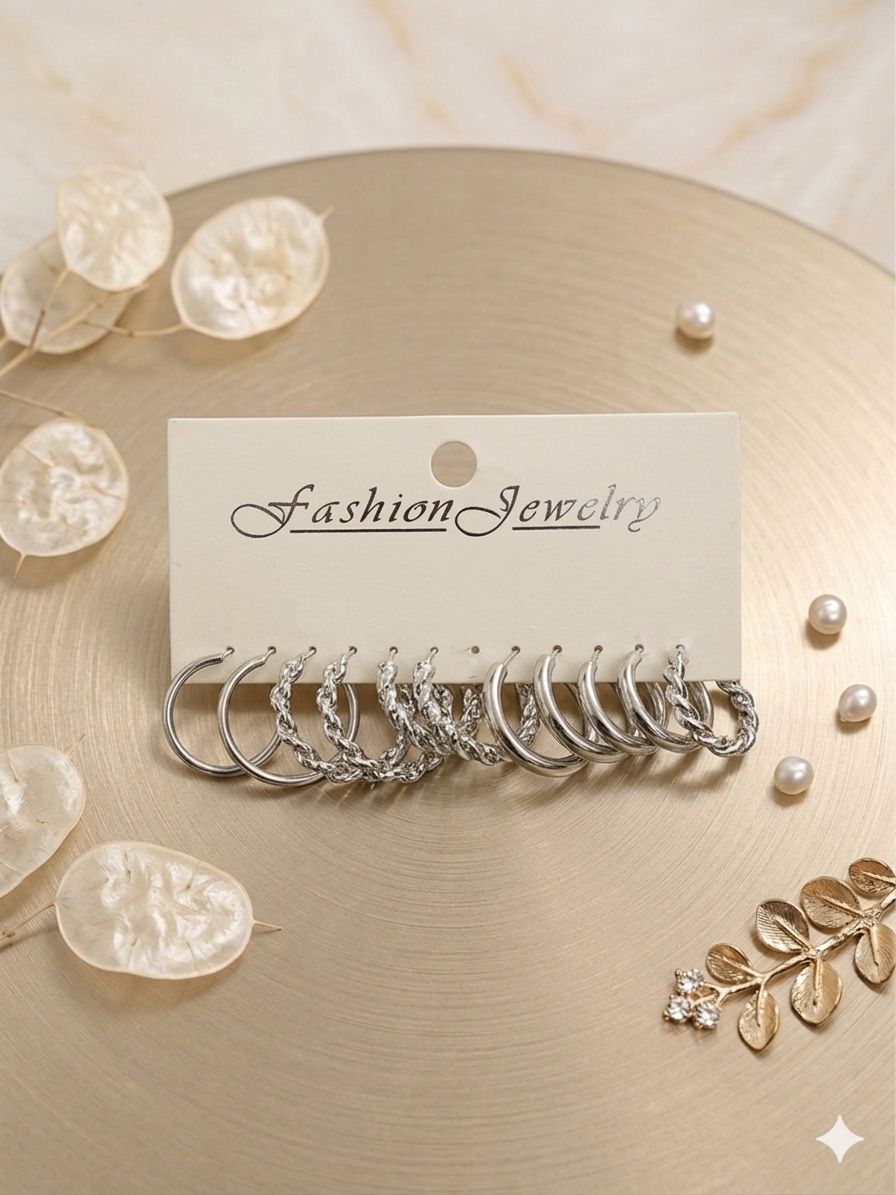6 Pcs Earring Set