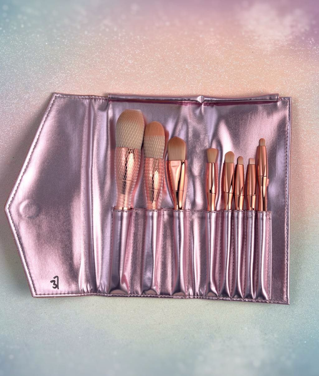 Makeup Brush Pouch Set