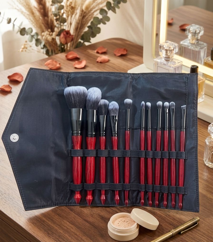 Makeup Brush Pouch Set