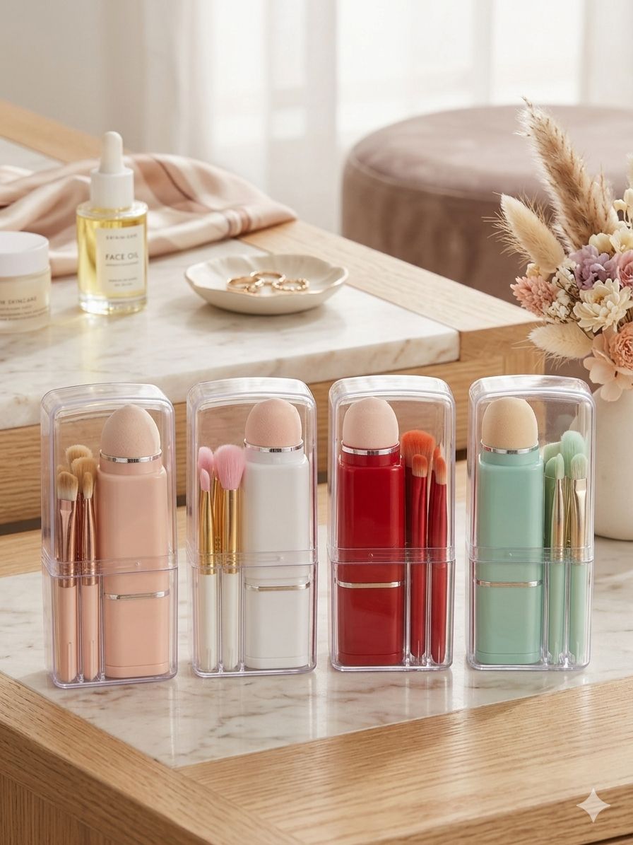 8 Pcs Portable Brush Set