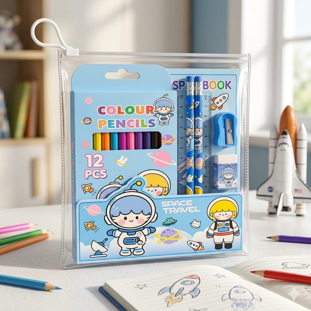12 Color Pencils Set