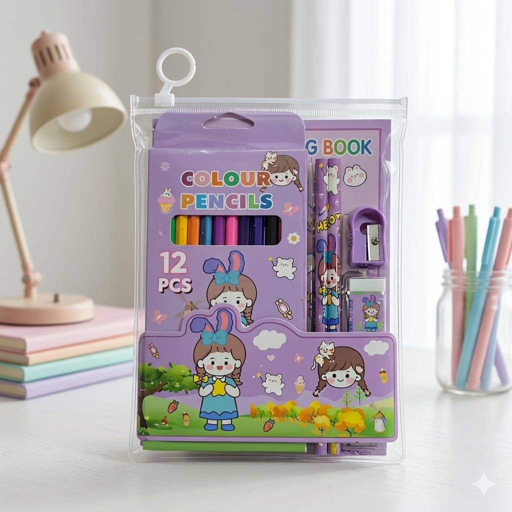 12 Color Pencils Set