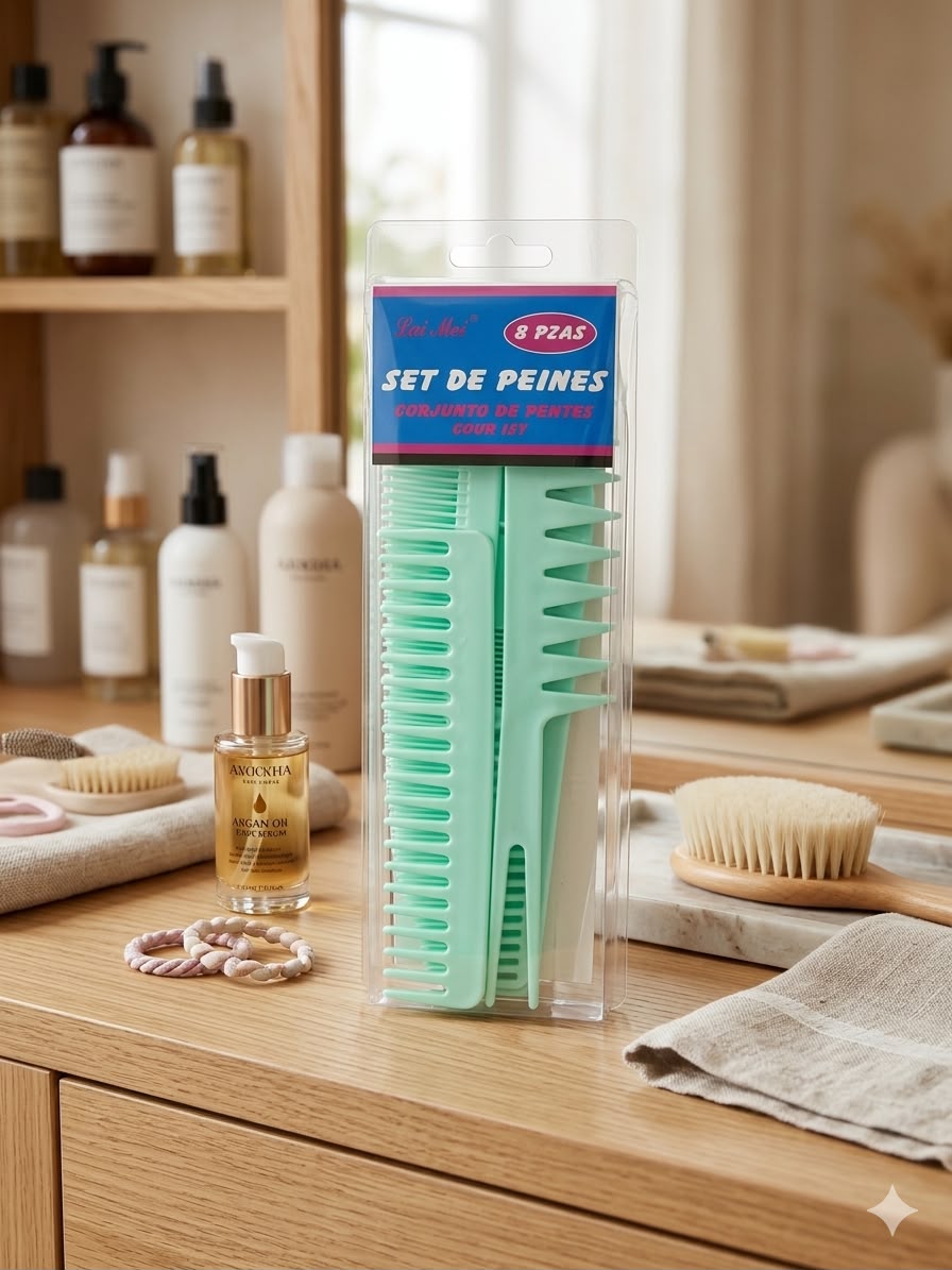 8 Pcs Comb Set