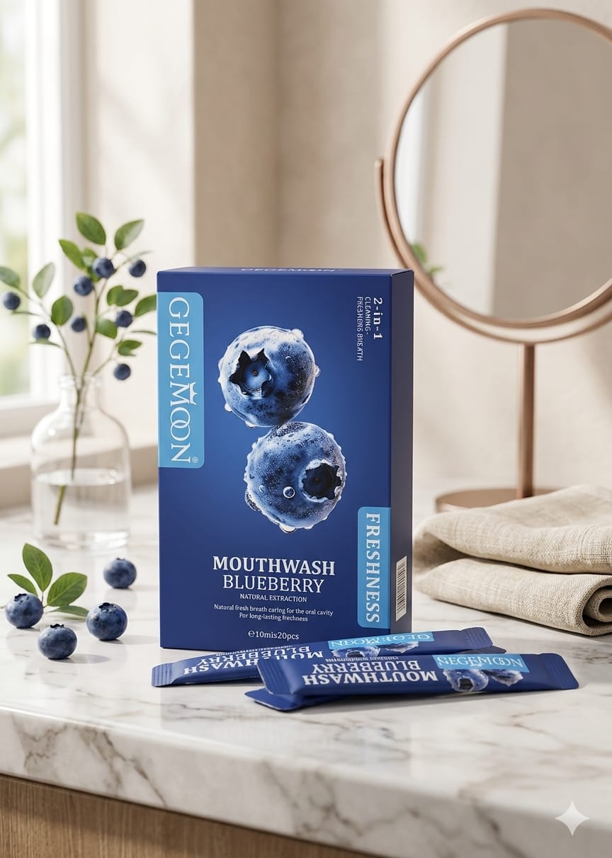 Gegemoon Blueberry Liquid Mouthwash 10Ml