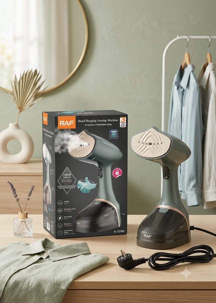 RAF Hand Hanging Steam Iron (1500w)