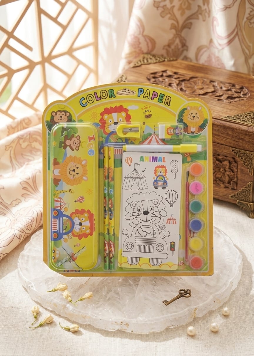 Color Paper Stationary Set