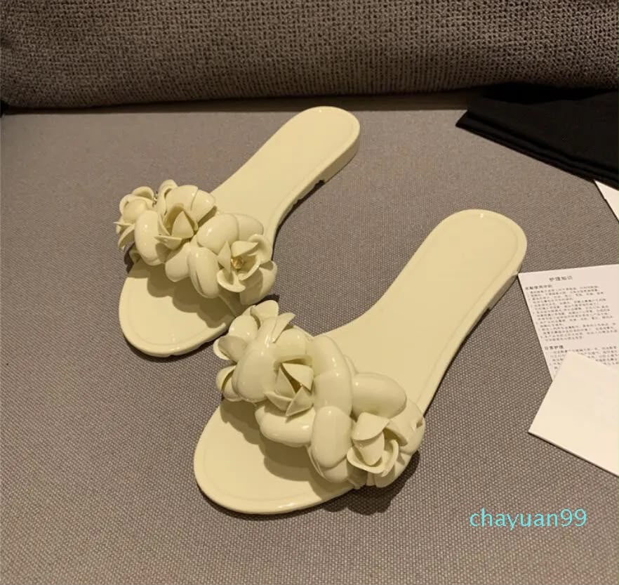 Chanel Off White Slipper