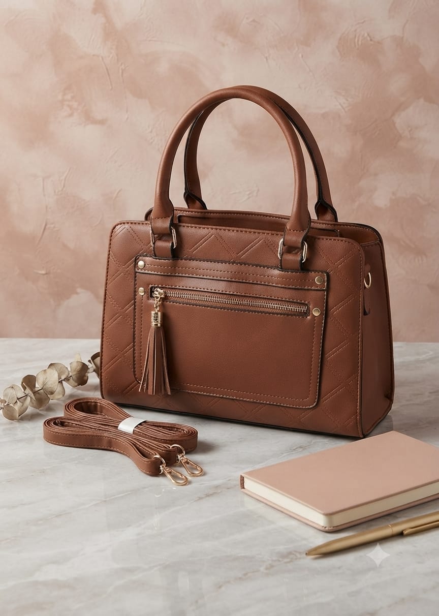 Chevron Embossed Crossbody Bag