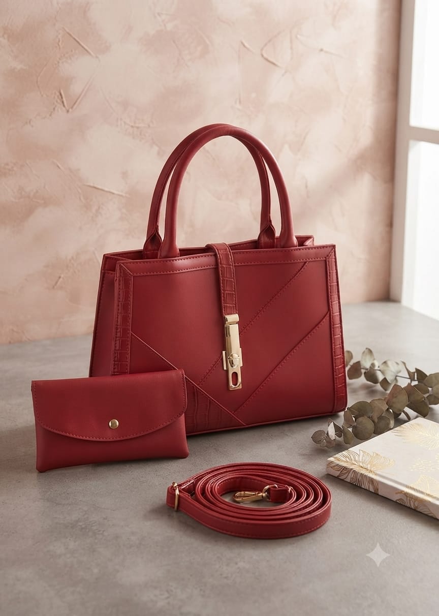 Diosa Luna Leather Bag With Pouch