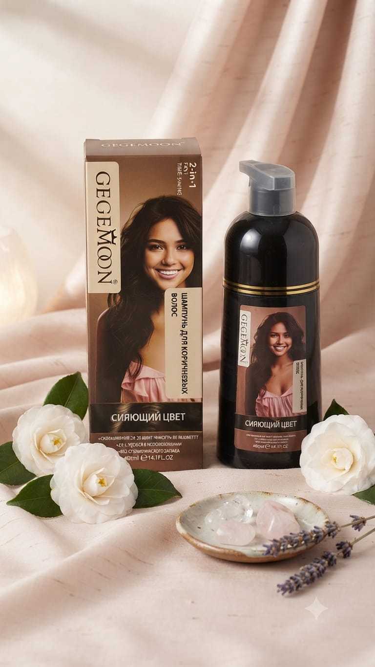 Gegemoon 2 in 1 Hair  Color + Shampoo