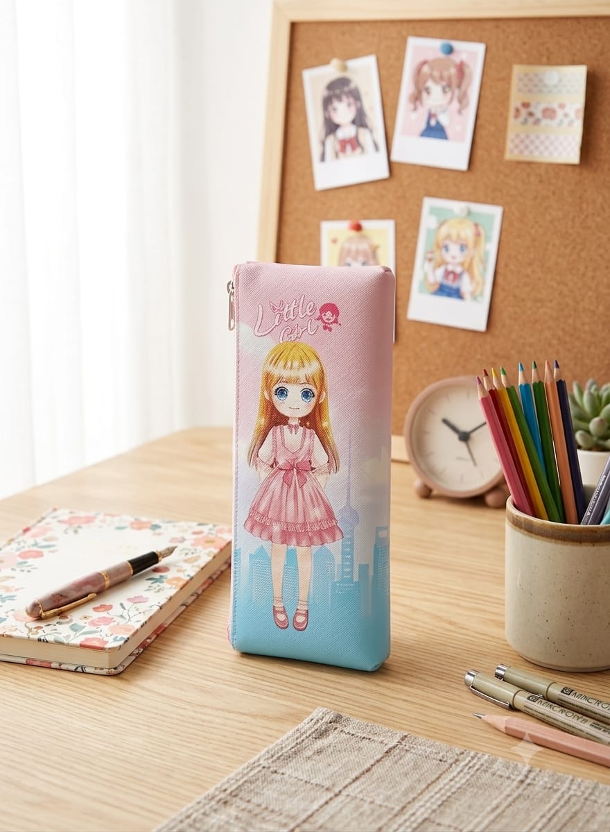 Cute Girl Stationery Pouch