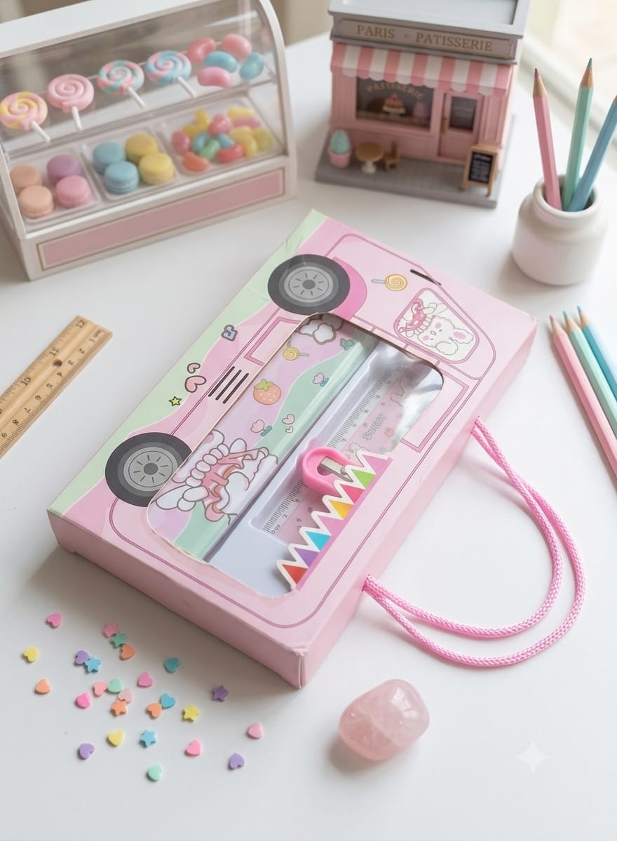 Hello Cutie Bus Stationery Box