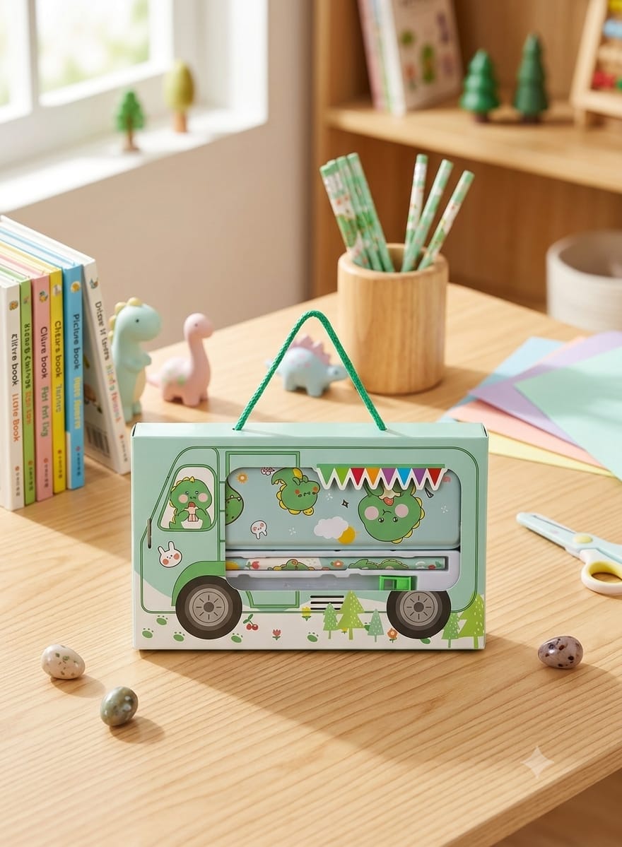 Hello Cutie Bus Stationery Box