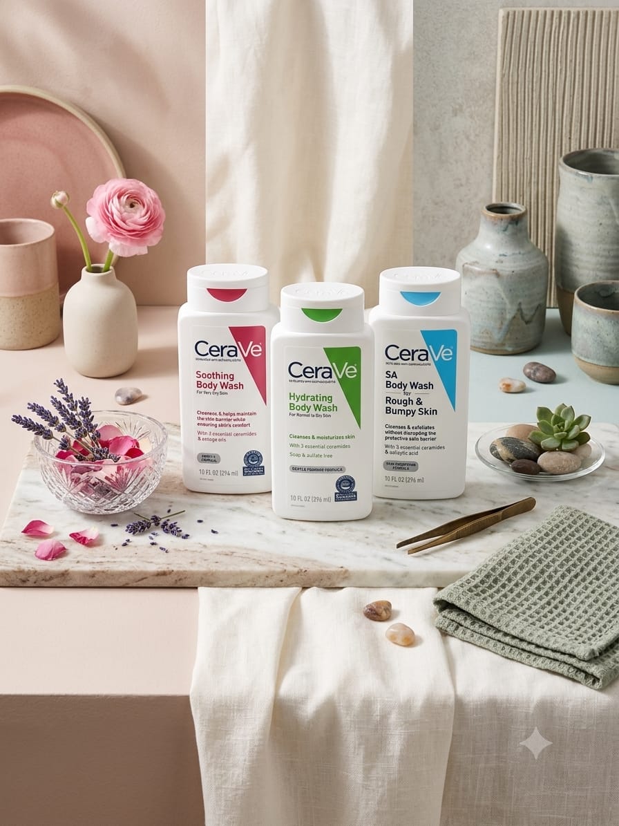 CeraVe Body Wash Trio