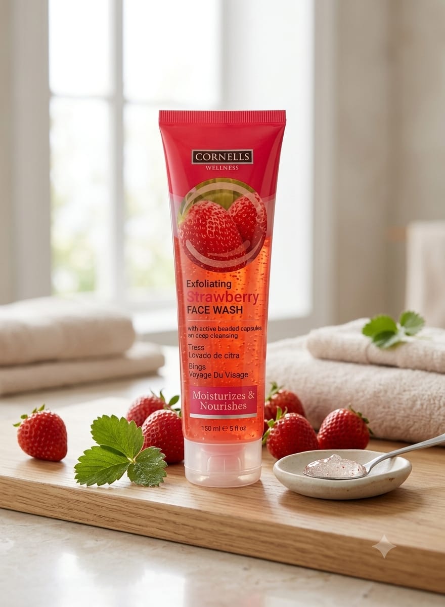 CORNELLS Strawberry Face Wash