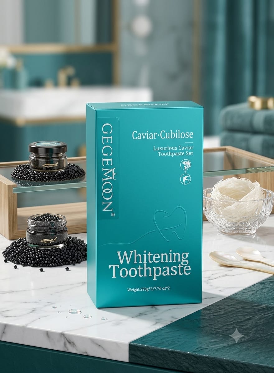 GEGEMOON Caviar Cubilose Whitening Toothpaste Pair