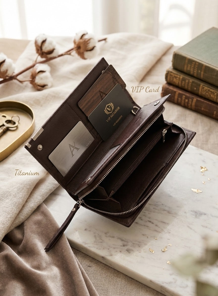 Leather Wallet Dual Sided