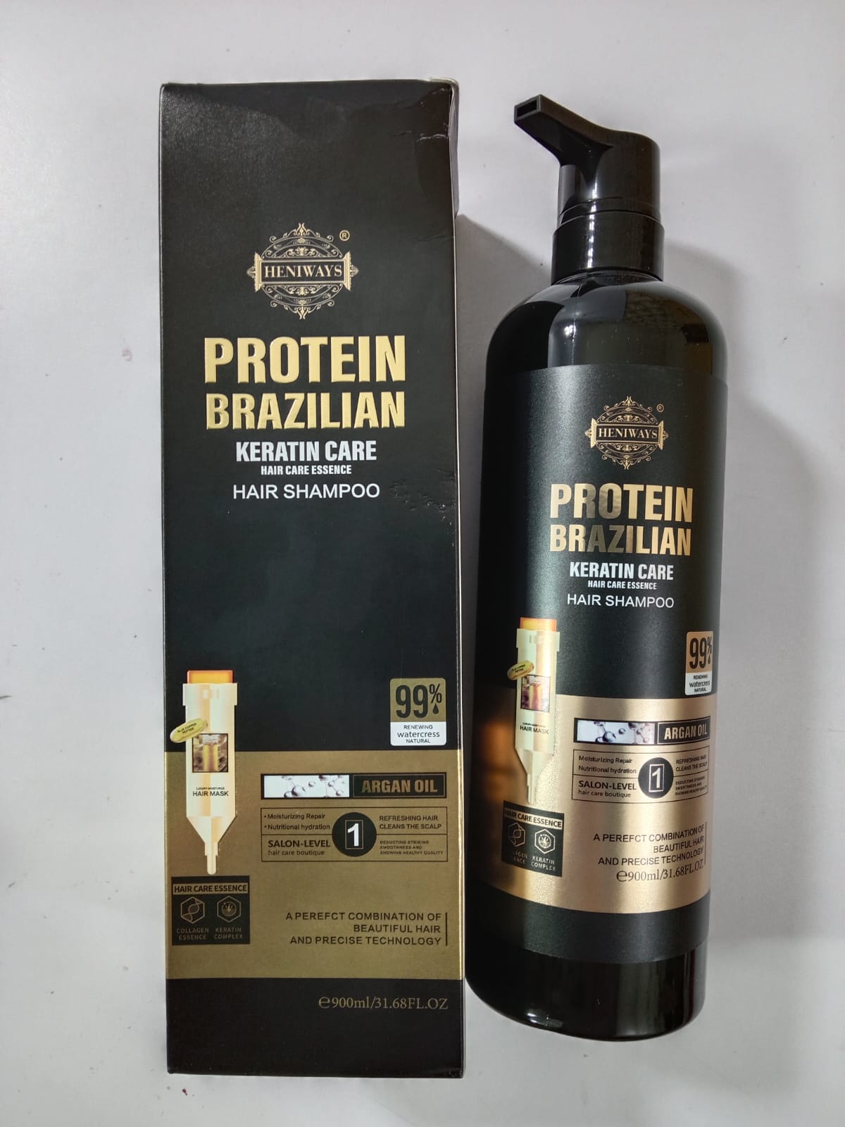 PROTEIN BRAZILIAN HAIR SHAMPOO WITH SERUM & HAIR MASK SET